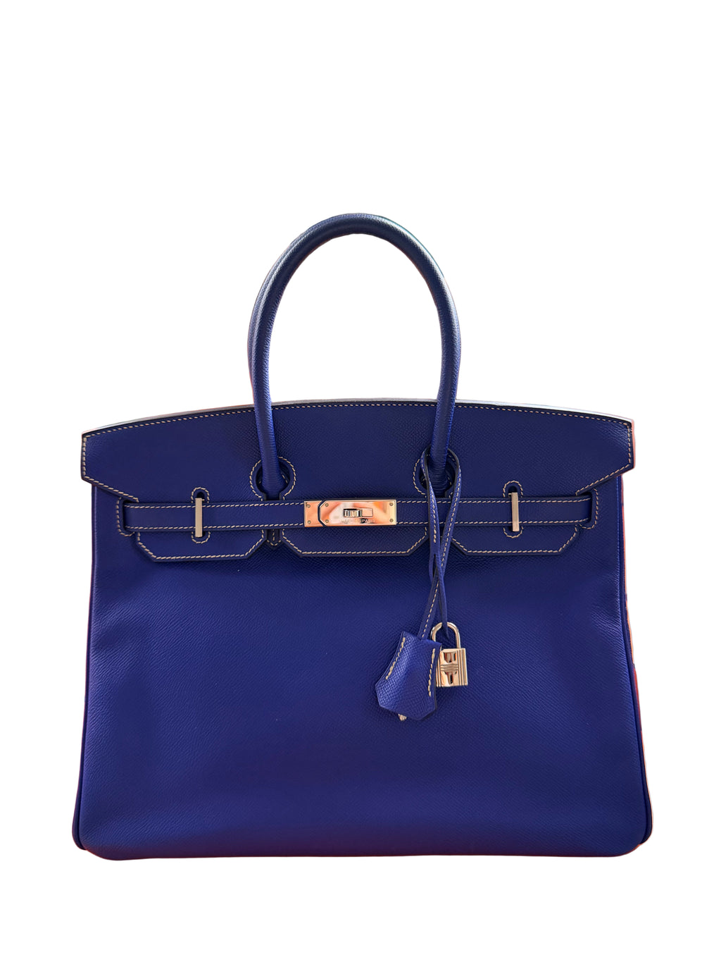 Hermes Birkin 35 Blue Electric EPSOM Palladium Hardware