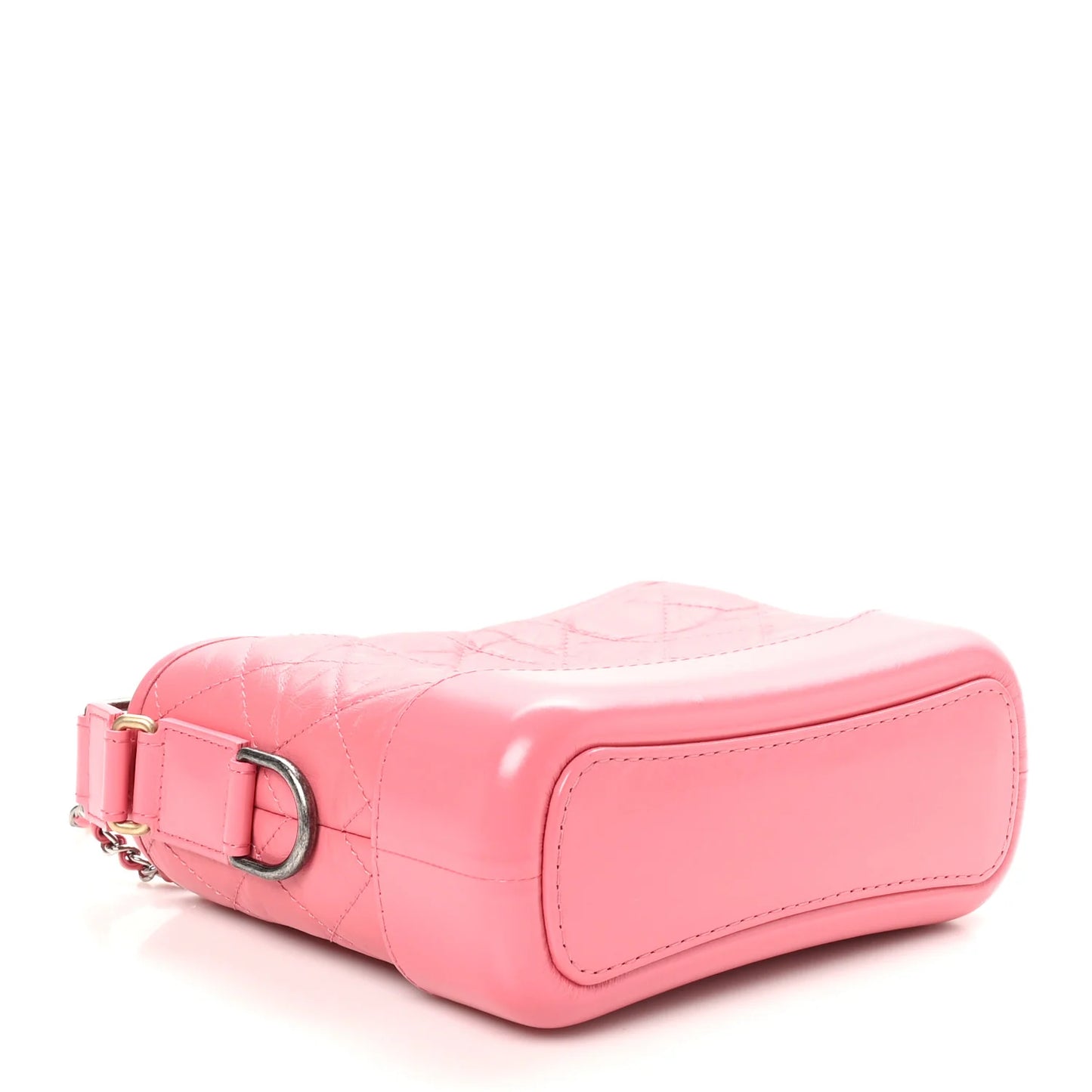 CHANEL AGED CALFSKIN QUILTED SMALL GABRIELLE HOBO ROSE