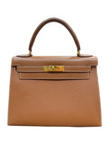 Kelly Sellier 28 Gold Epsom Gold Hardware