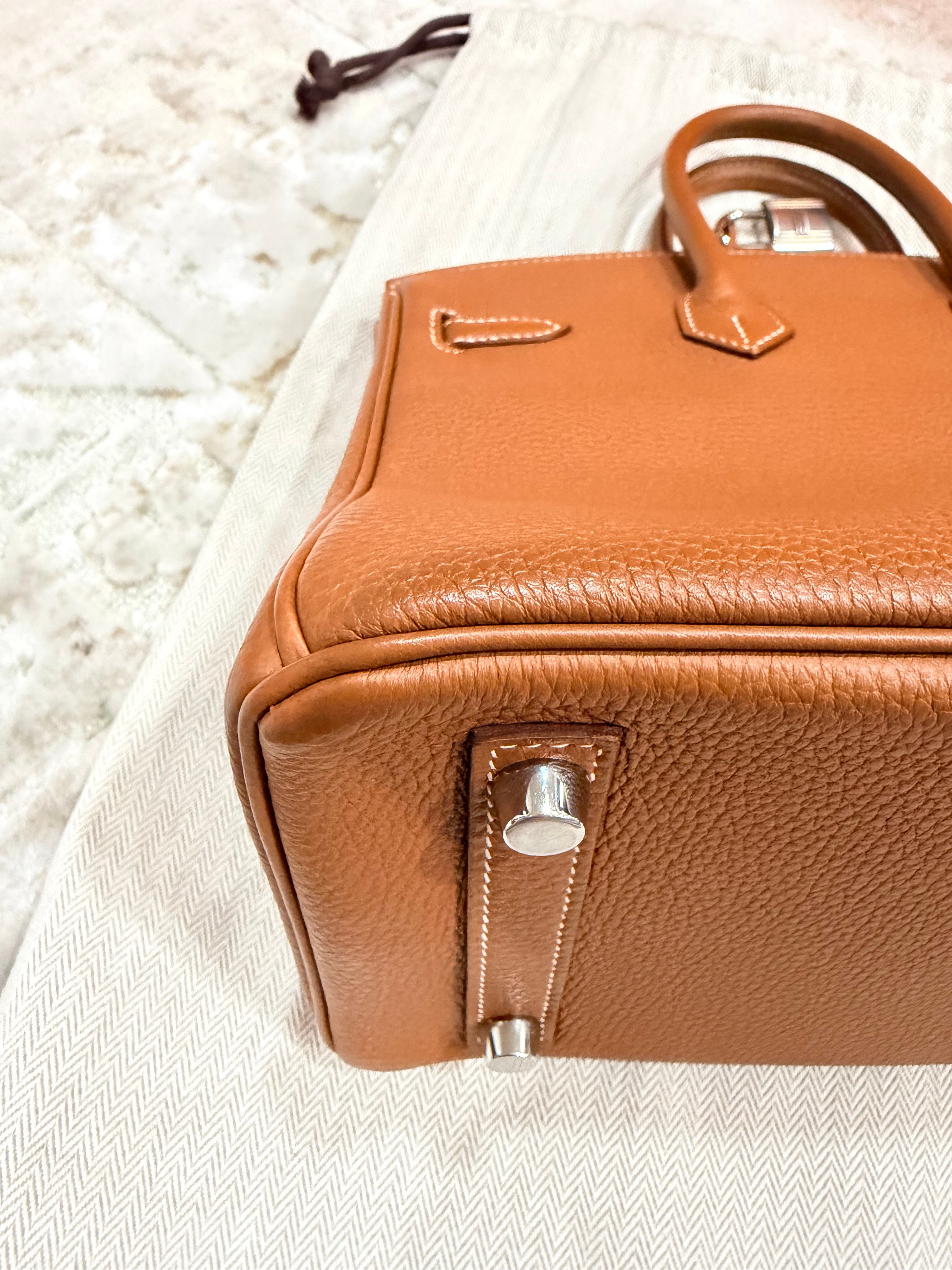 Birkin 25 Gold Togo With Palladium Hardware