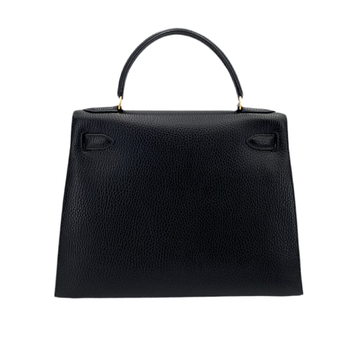HERMES - KELLY SELLIER 28 BLACK ARDENNES GOLD HARDWARE