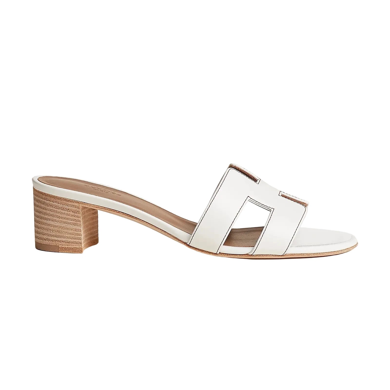 Hermes Oasis Sandal White Size 37