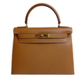 Hermes Kelly Sellier 28 Gold Epsom Gold Hardware