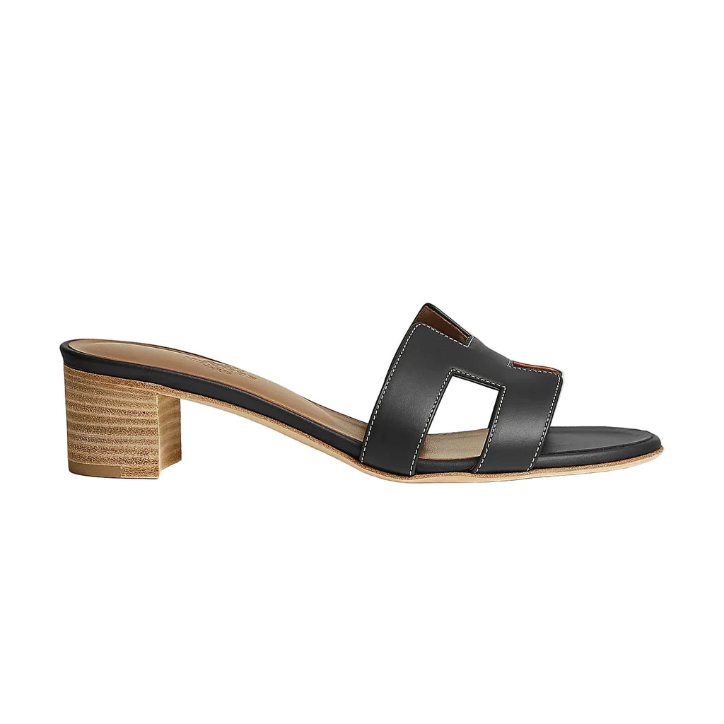 Hermes Oasis Sandal Black Size 38