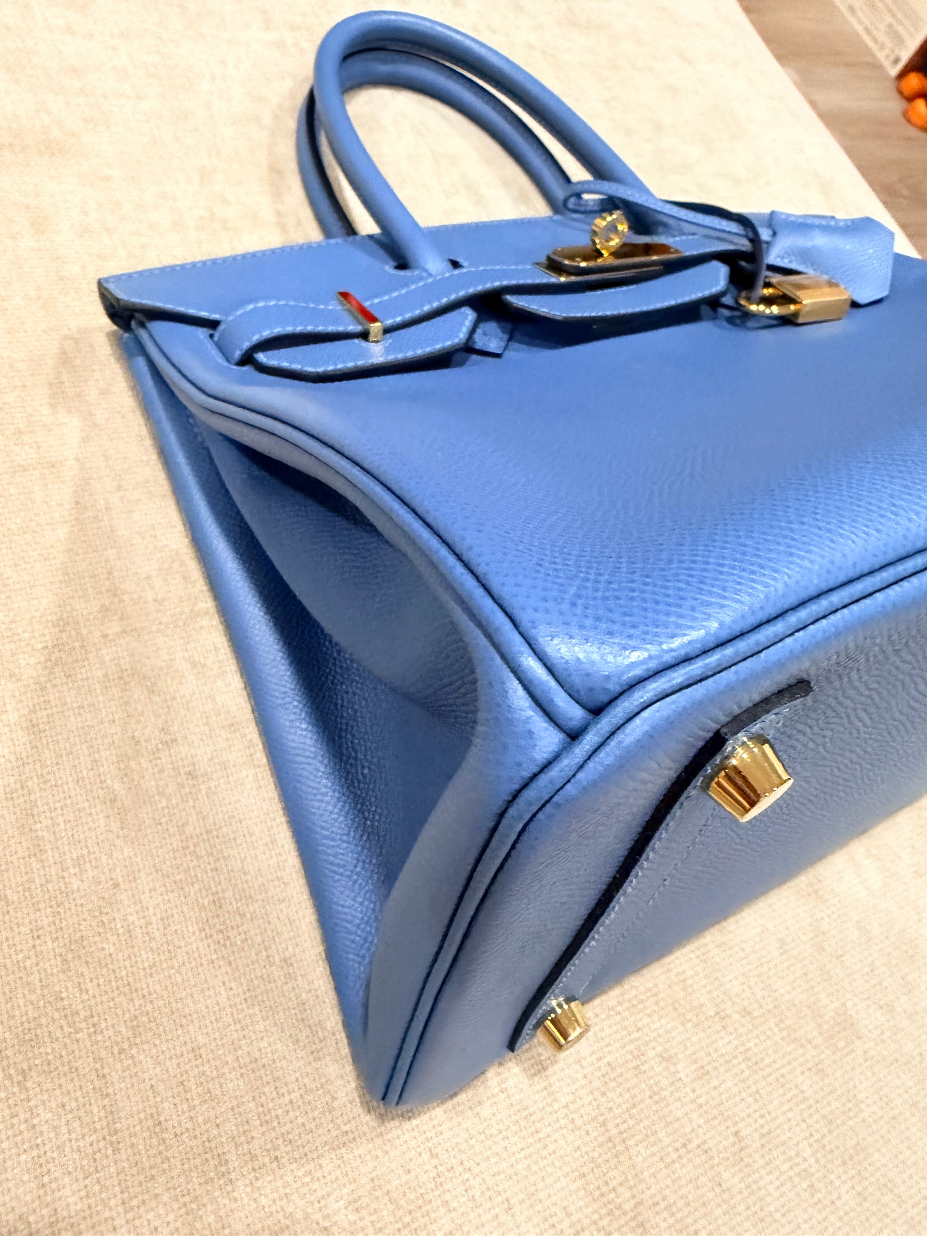 Birkin 30 Blue Paradise Epsom With Gold Hardware