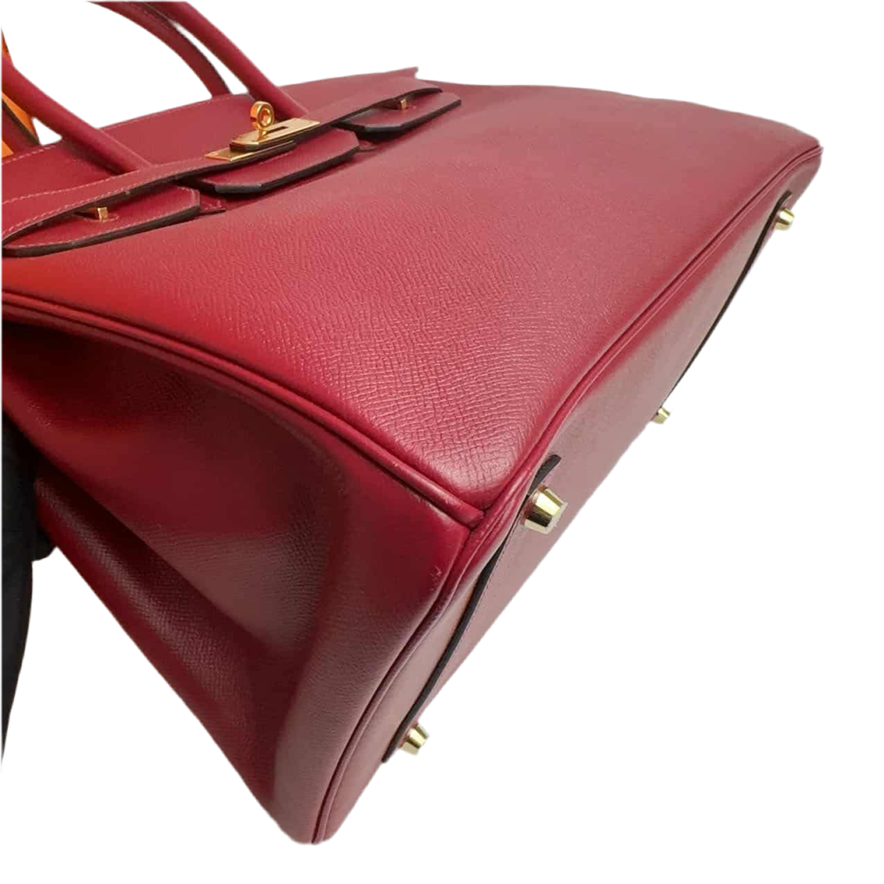 HERMES - BIRKIN 35 ROUGE GRENAT EPSOM GOLD HARDWARE