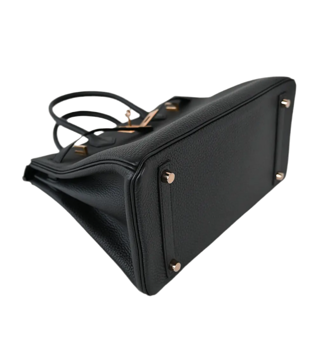 Birkin 30 Noir Togo Rose Gold Hardware