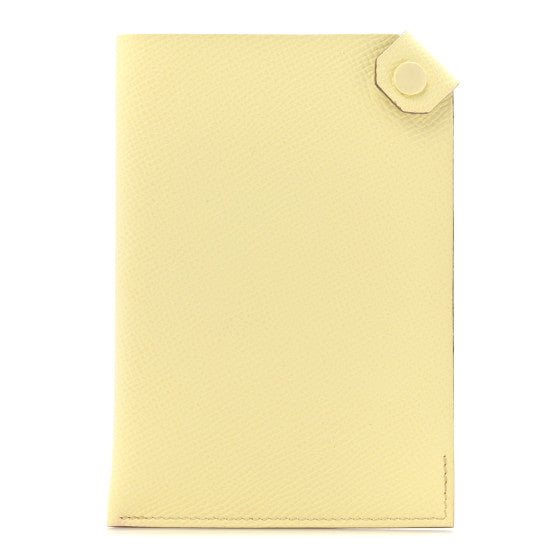 HERMES - Epsom Tarmac PM Passport Holder Jaune Milton