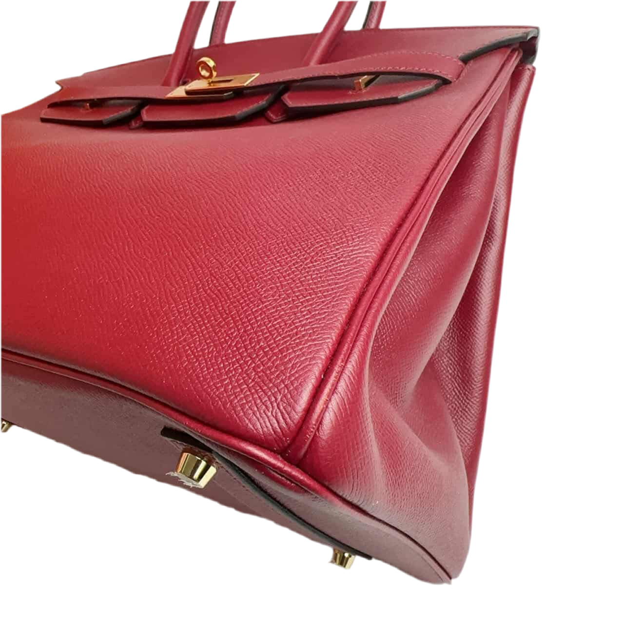 HERMES - BIRKIN 35 ROUGE GRENAT EPSOM GOLD HARDWARE