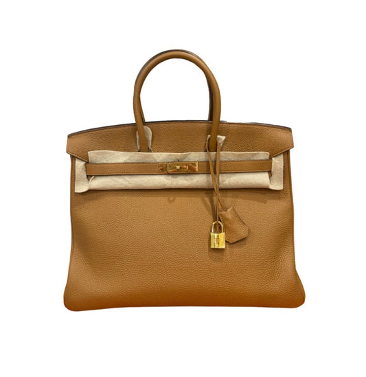 HERMES- BIRKIN 35 NATURAL TOGO GHW