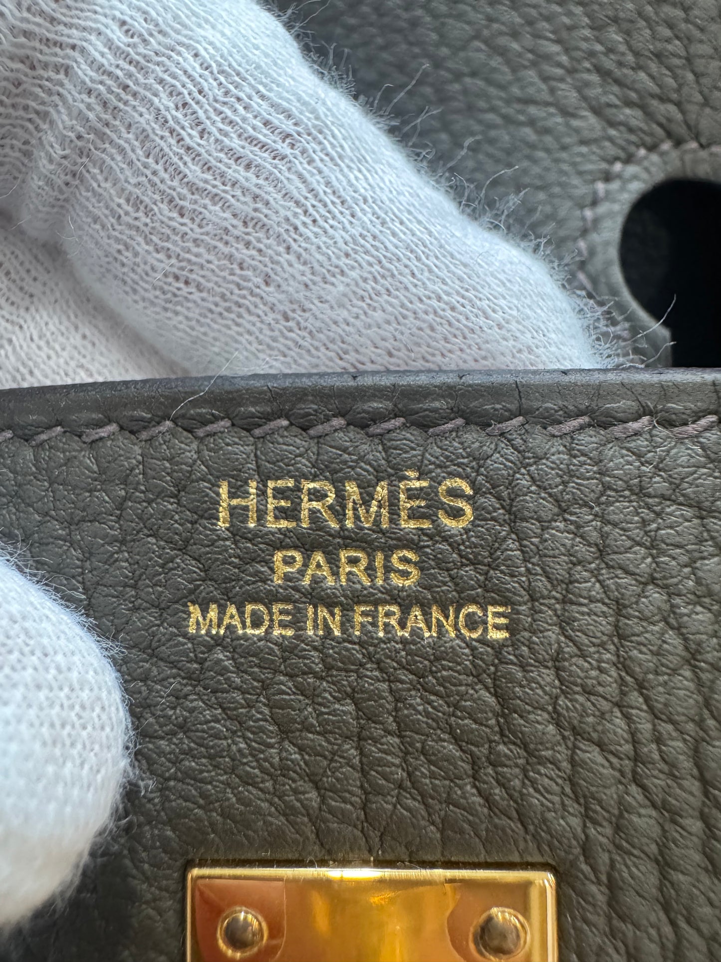 Hermes Birkin 25 Eucalyptus Togo With Gold Hardware