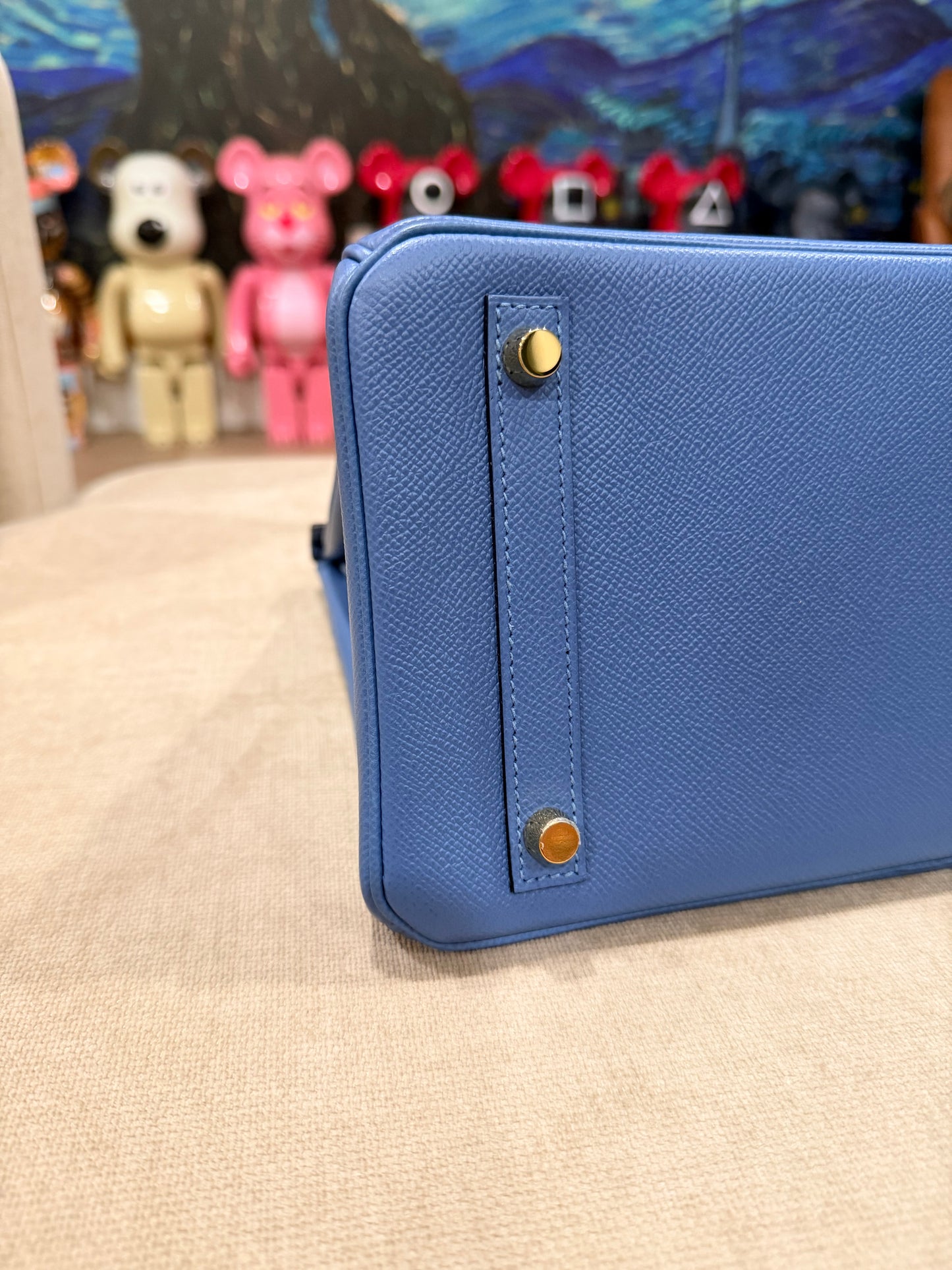 HERMES BIRKIN 30 BLUE PARADISE EPSOM WITH GOLD HARDWARE