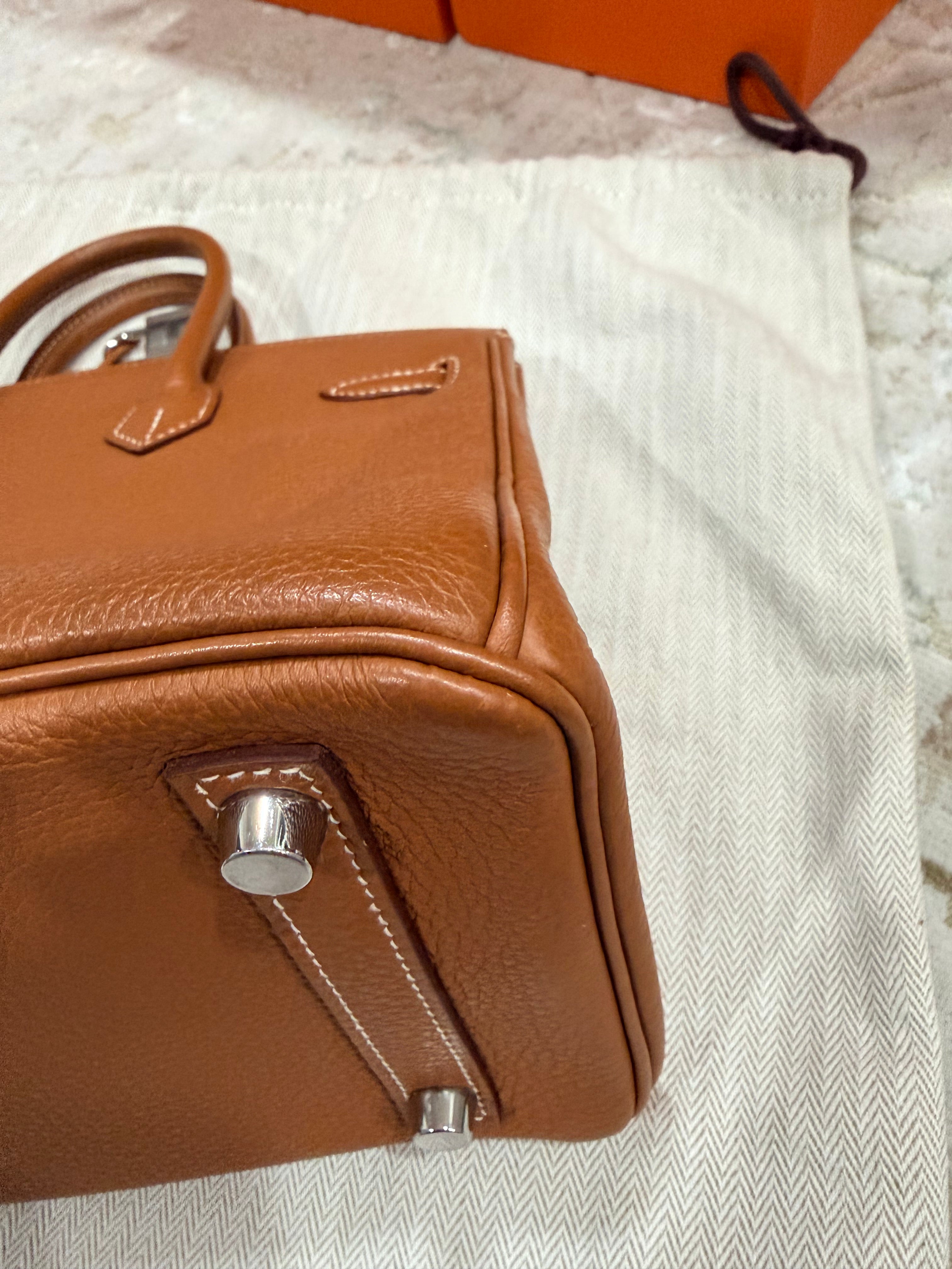 Birkin 25 Gold Togo With Palladium Hardware