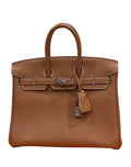 Birkin 25 Gold Togo With Palladium Hardware