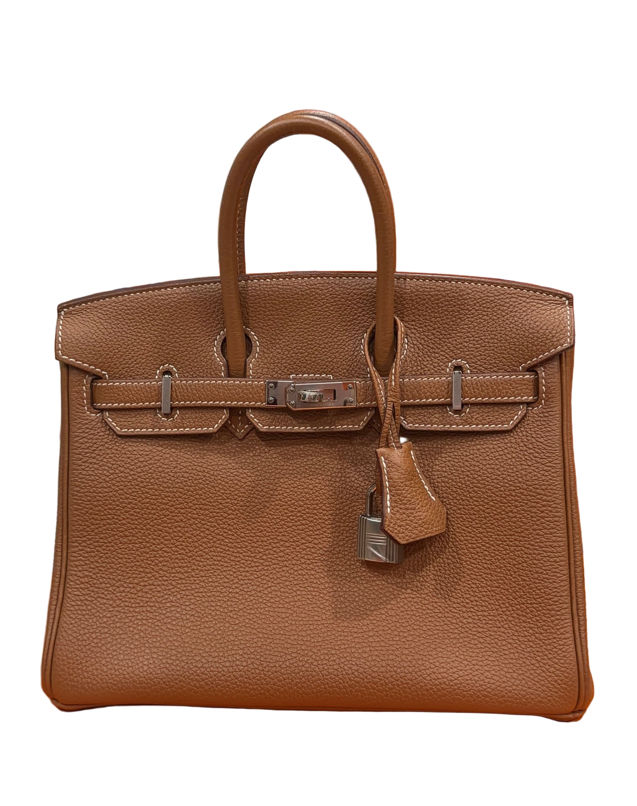 Birkin 25 Gold Togo With Palladium Hardware