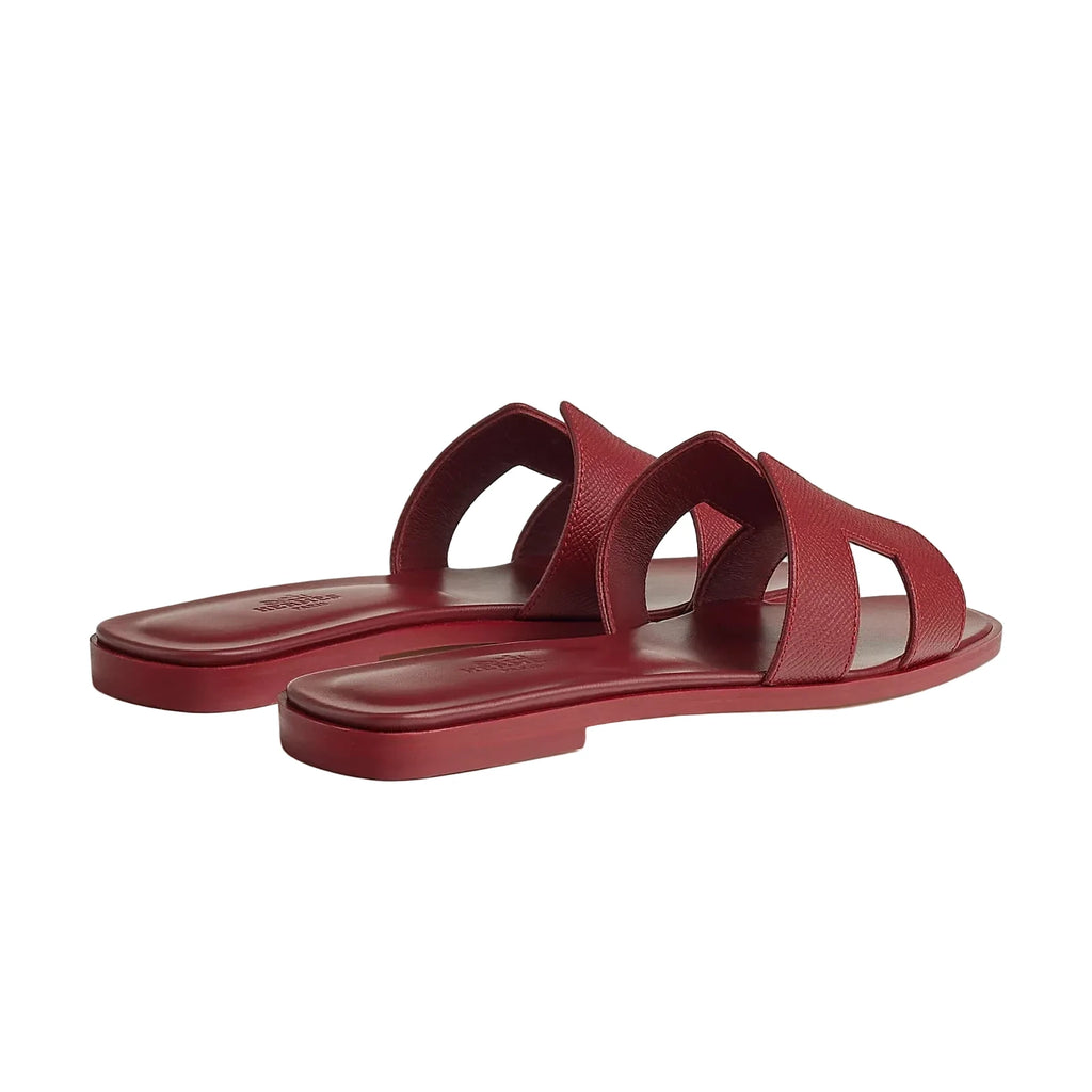 Hermes Oran Sandal Rouge H Epsom Size 36
